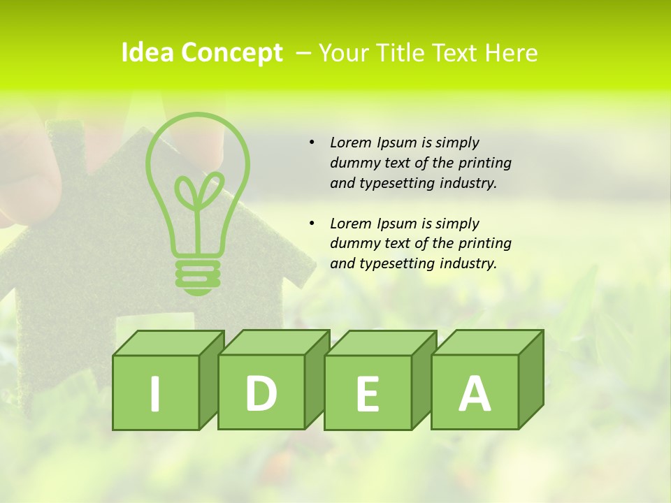 Environment Grass Abstract PowerPoint Template