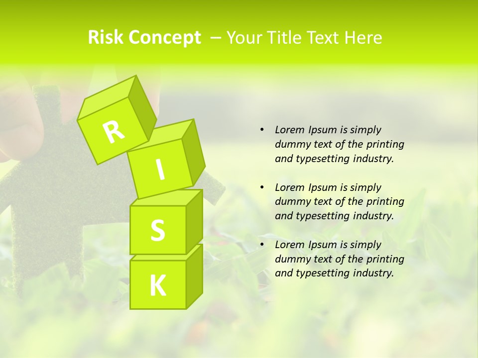 Environment Grass Abstract PowerPoint Template