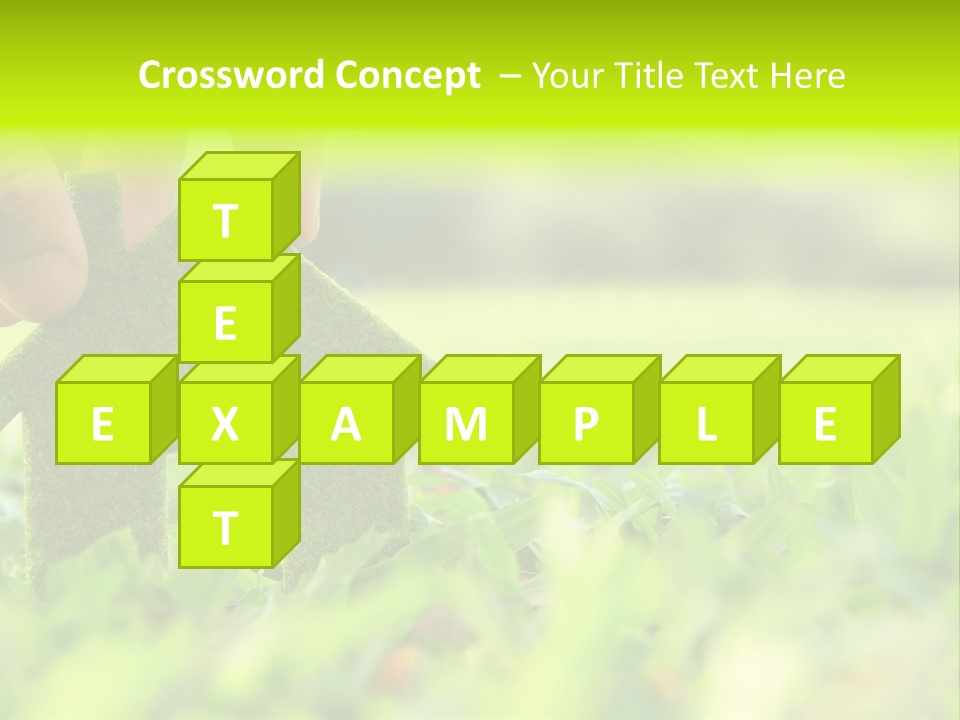 Environment Grass Abstract PowerPoint Template