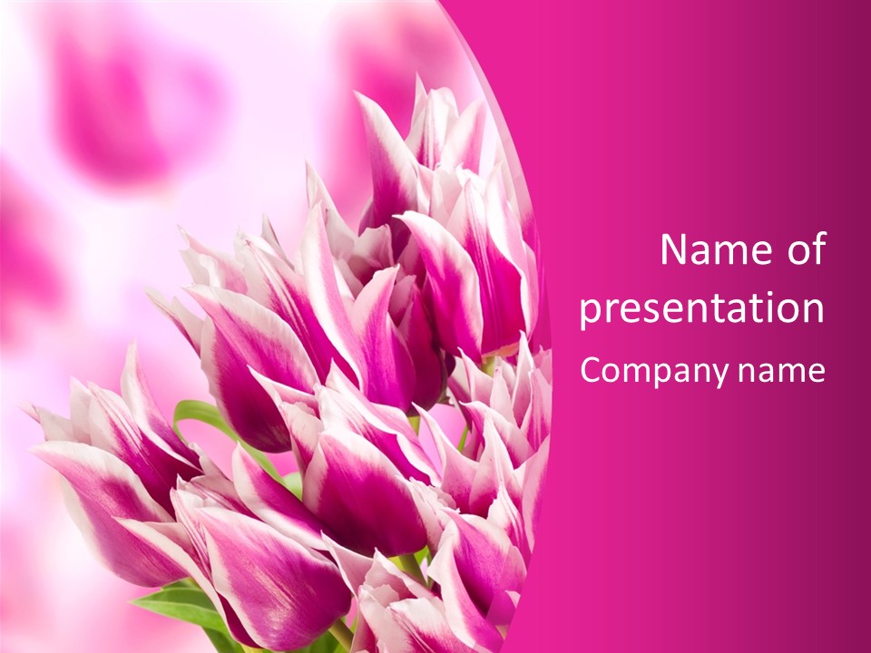 Flower Celebration Floral PowerPoint Template