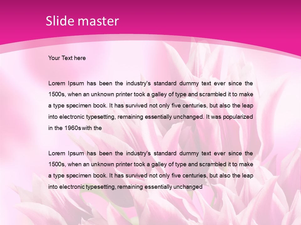 Flower Celebration Floral PowerPoint Template