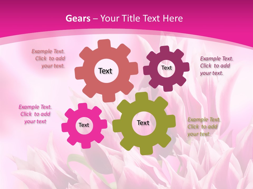 Flower Celebration Floral PowerPoint Template