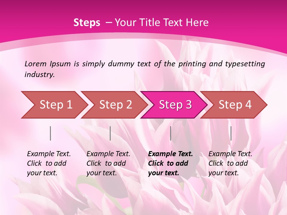 Flower Celebration Floral PowerPoint Template
