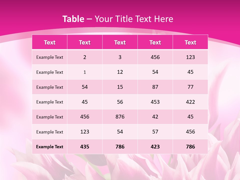 Flower Celebration Floral PowerPoint Template