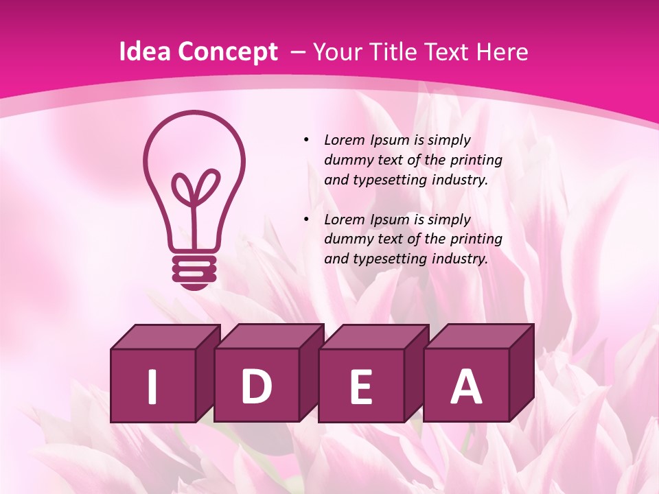 Flower Celebration Floral PowerPoint Template