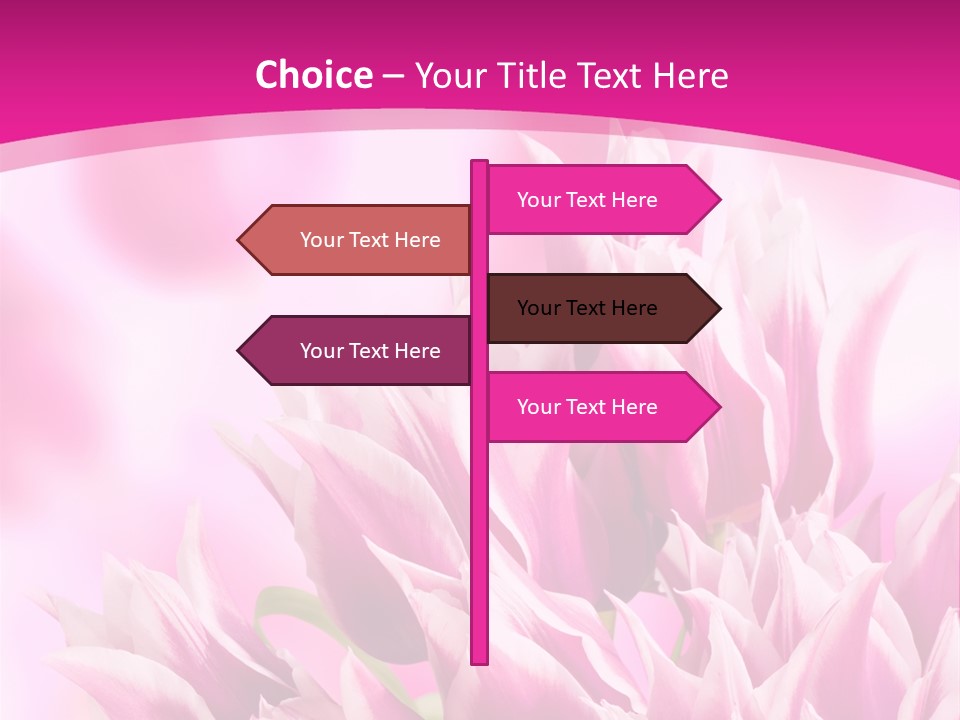 Flower Celebration Floral PowerPoint Template