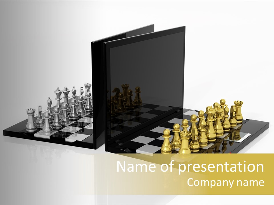 Challenge War Isolated PowerPoint Template