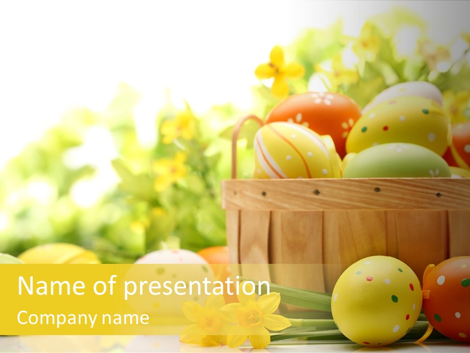 Copy Green Easter Egg PowerPoint Template