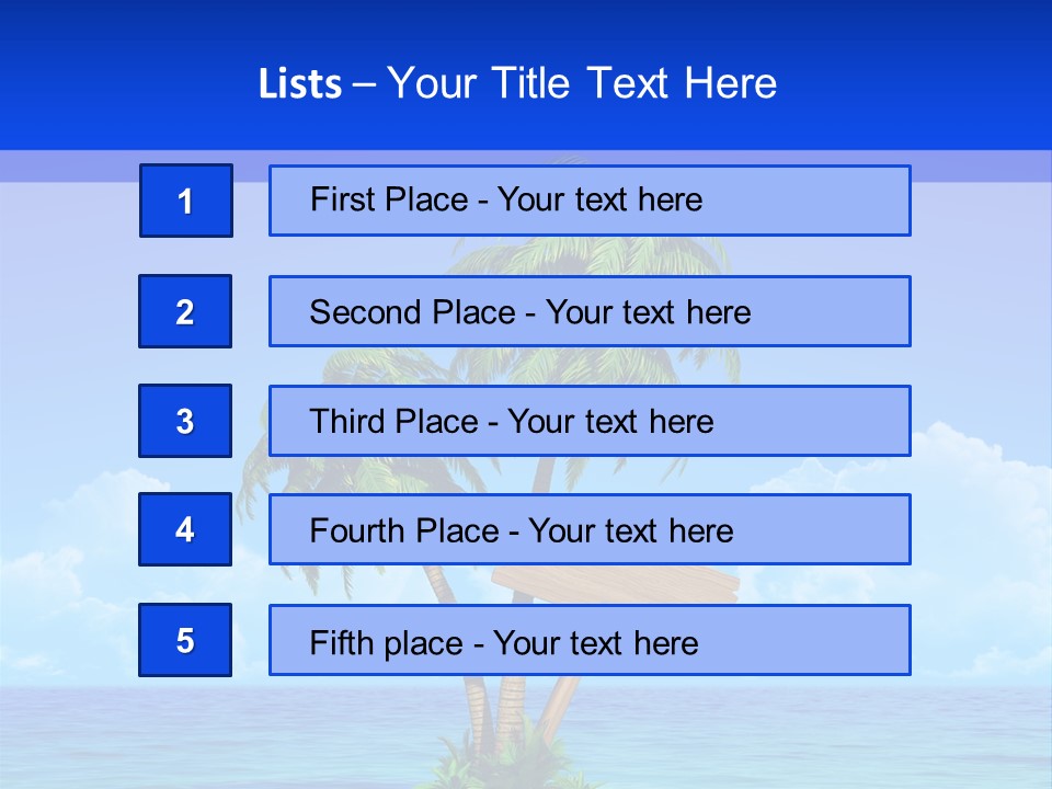 Paradise Leisure Tourism PowerPoint Template