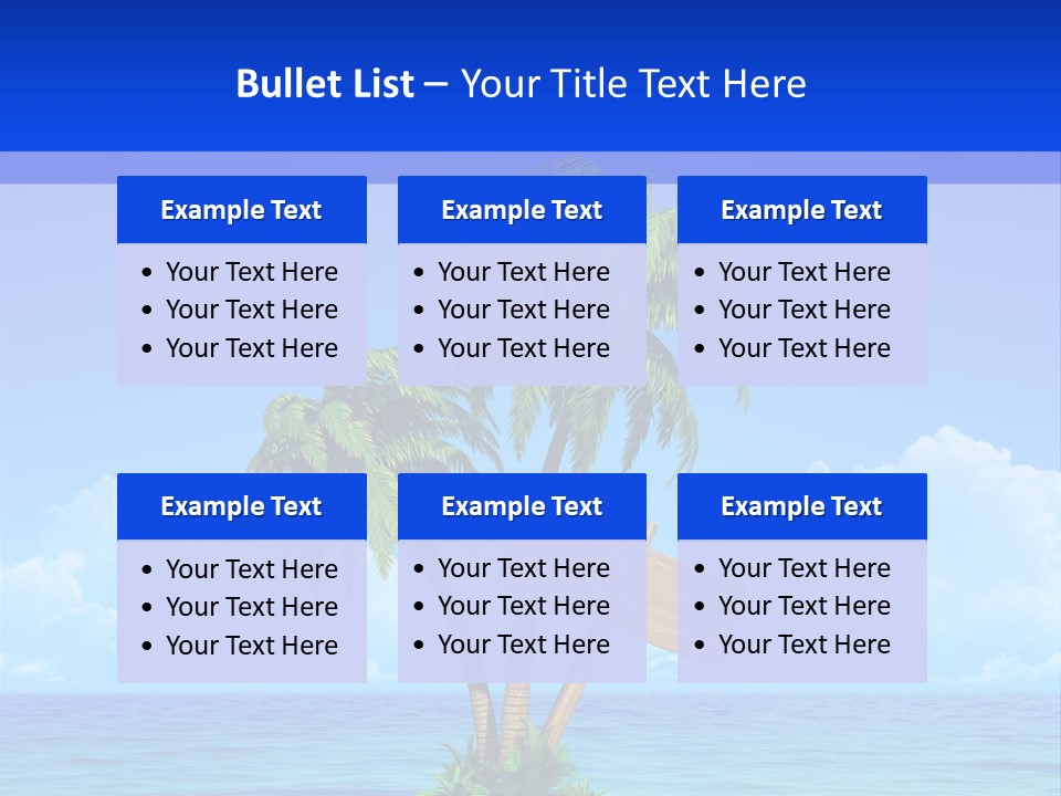 Paradise Leisure Tourism PowerPoint Template
