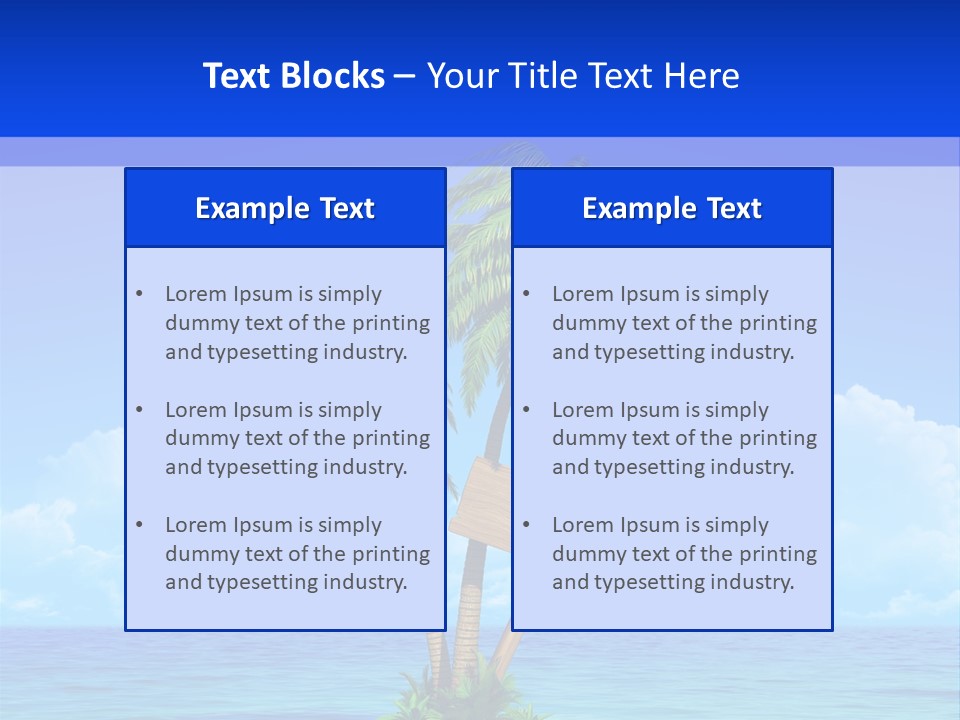 Paradise Leisure Tourism PowerPoint Template