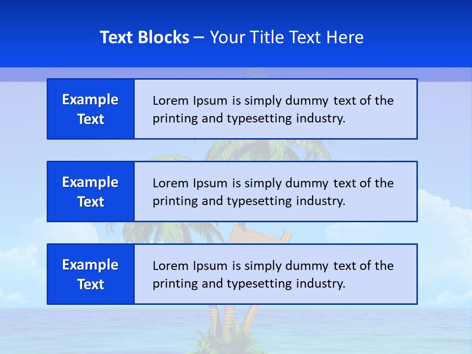 Paradise Leisure Tourism PowerPoint Template