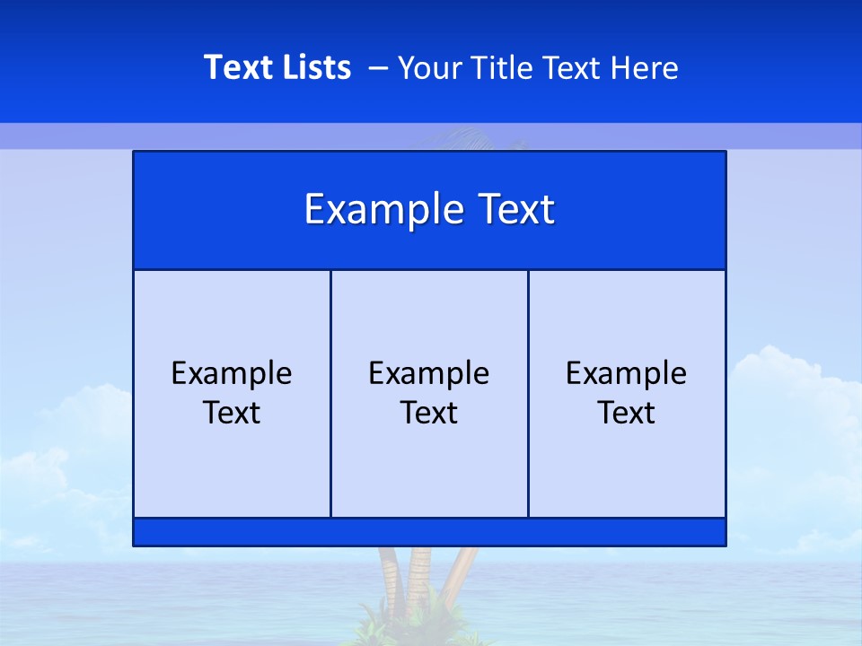 Paradise Leisure Tourism PowerPoint Template