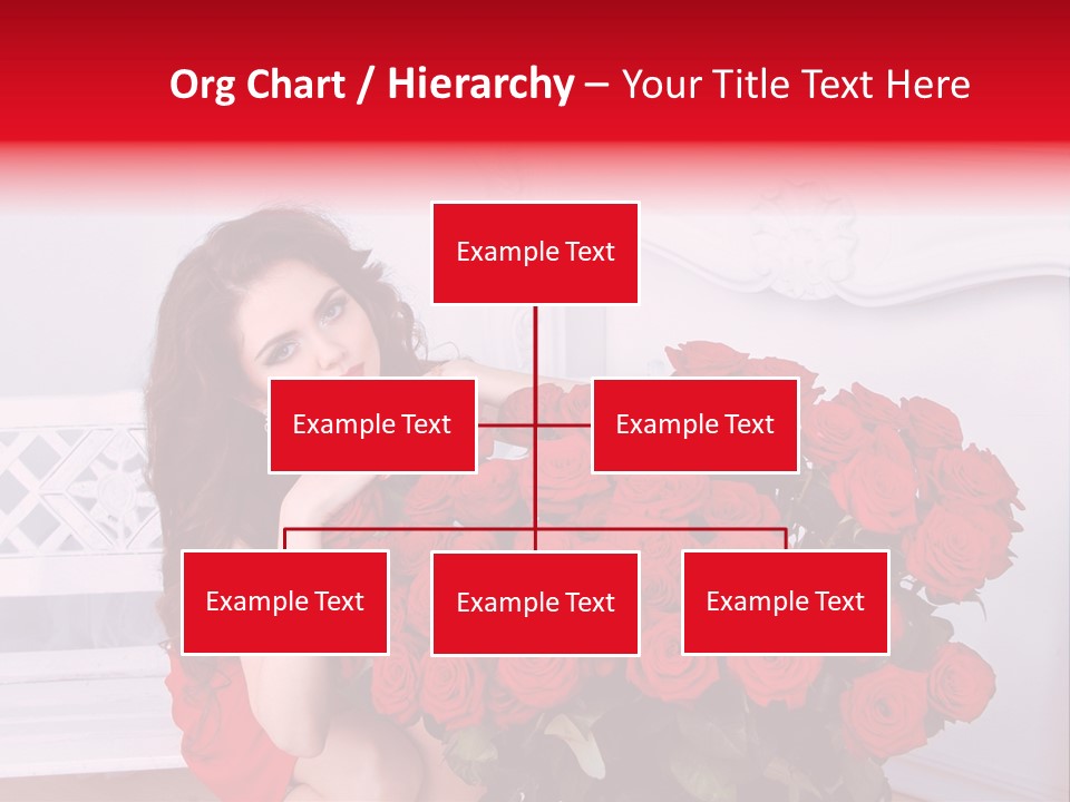 Bouquet Of Roses Attractive Portrait PowerPoint Template