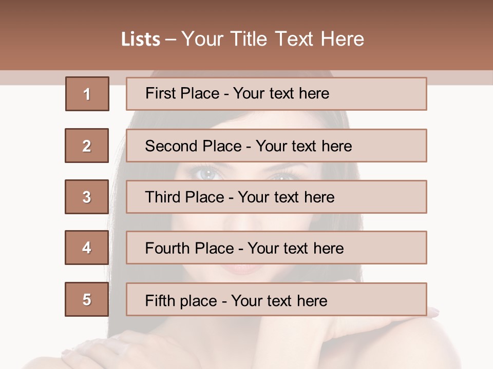 Hairstyle Fashion Female PowerPoint Template