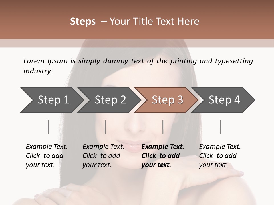 Hairstyle Fashion Female PowerPoint Template