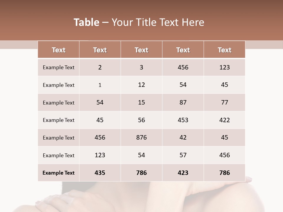 Hairstyle Fashion Female PowerPoint Template