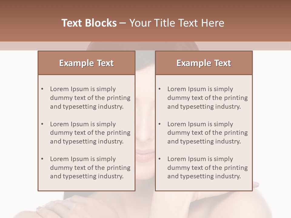 Hairstyle Fashion Female PowerPoint Template