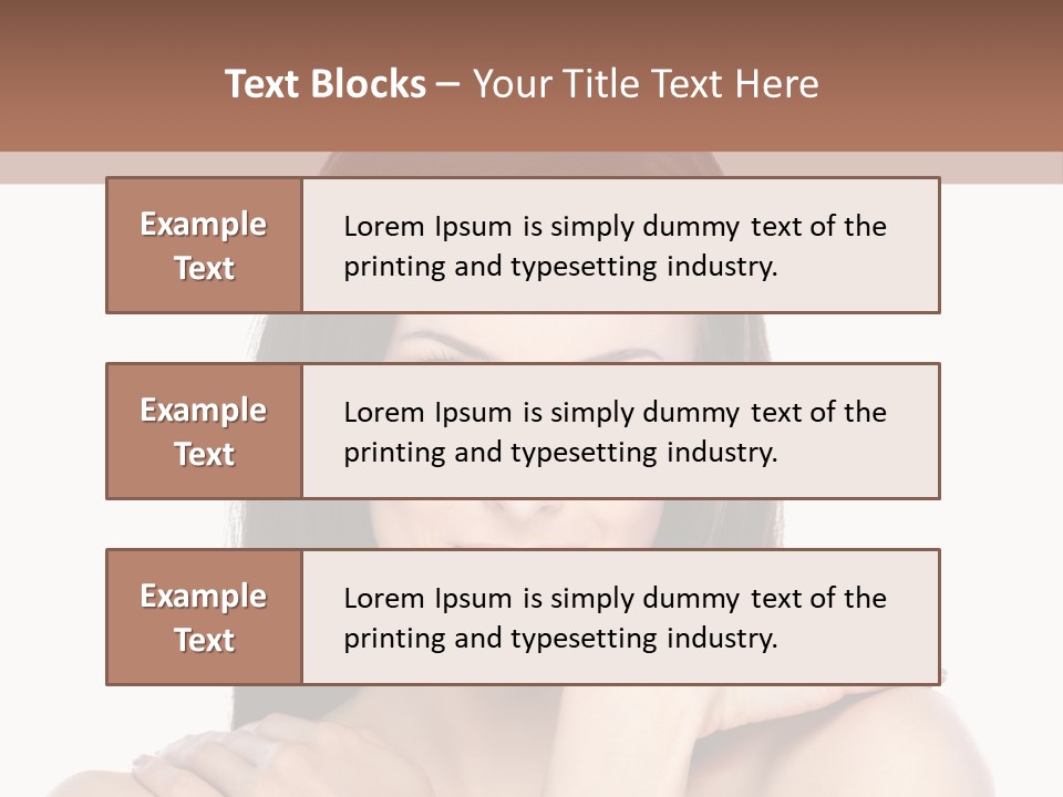 Hairstyle Fashion Female PowerPoint Template