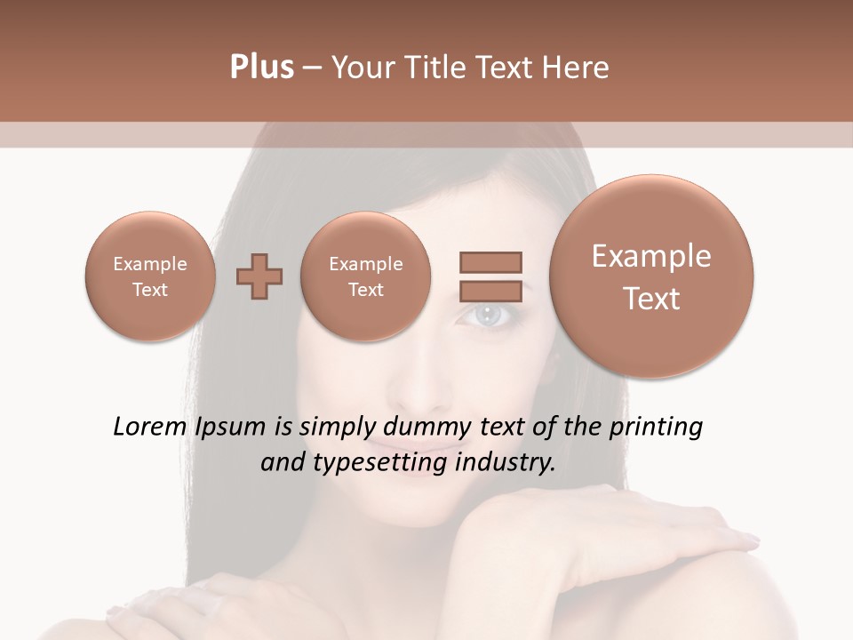 Hairstyle Fashion Female PowerPoint Template