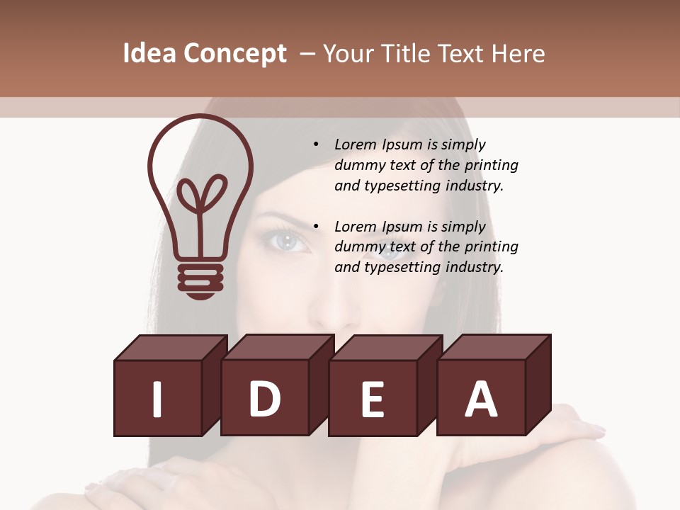 Hairstyle Fashion Female PowerPoint Template