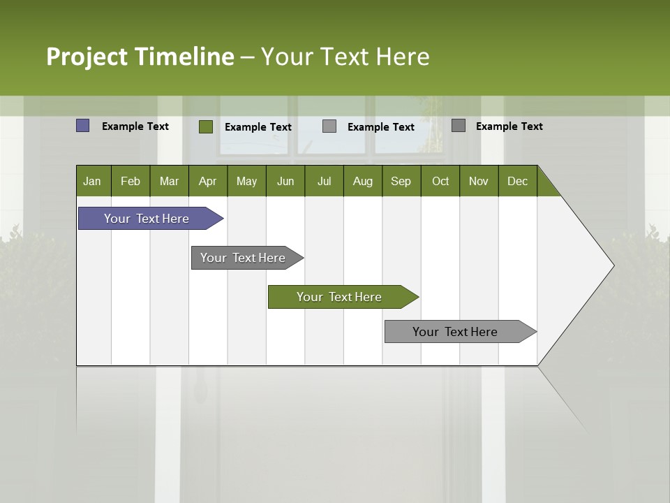 Facade Front Door Vertical PowerPoint Template
