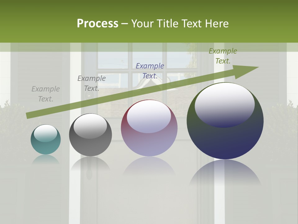 Facade Front Door Vertical PowerPoint Template