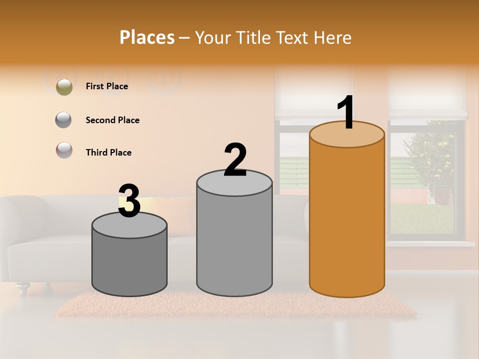 Nobody Orange Interior PowerPoint Template