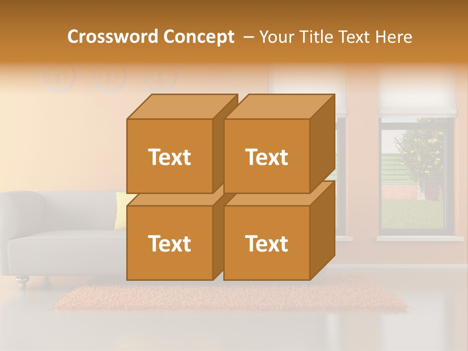 Nobody Orange Interior PowerPoint Template