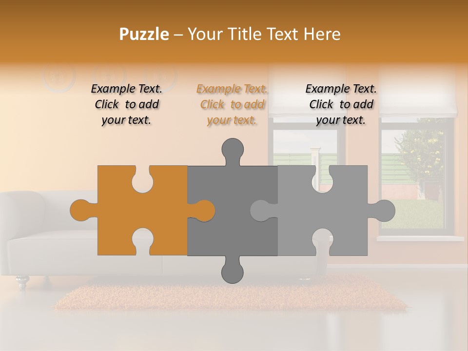 Nobody Orange Interior PowerPoint Template