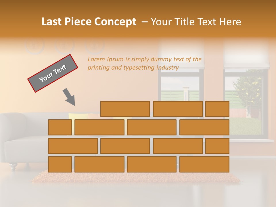 Nobody Orange Interior PowerPoint Template