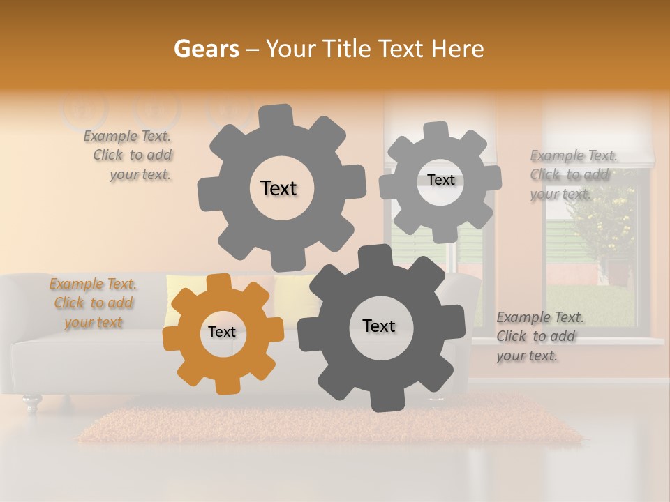 Nobody Orange Interior PowerPoint Template