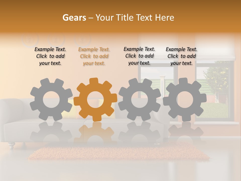 Nobody Orange Interior PowerPoint Template