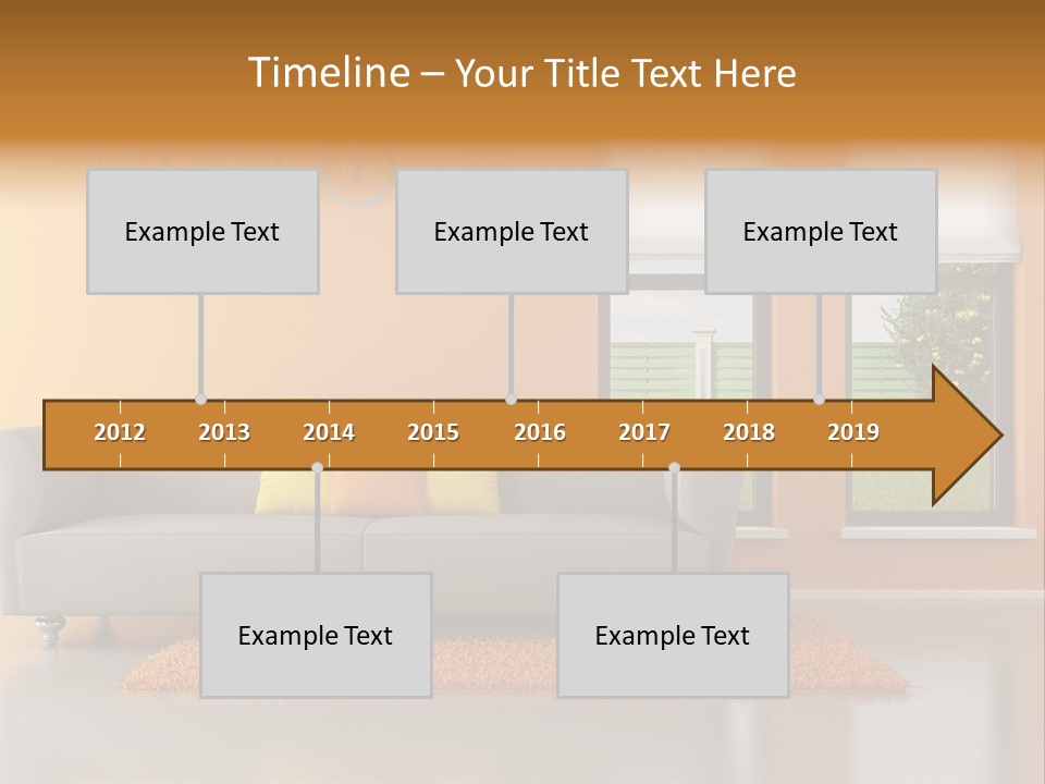 Nobody Orange Interior PowerPoint Template