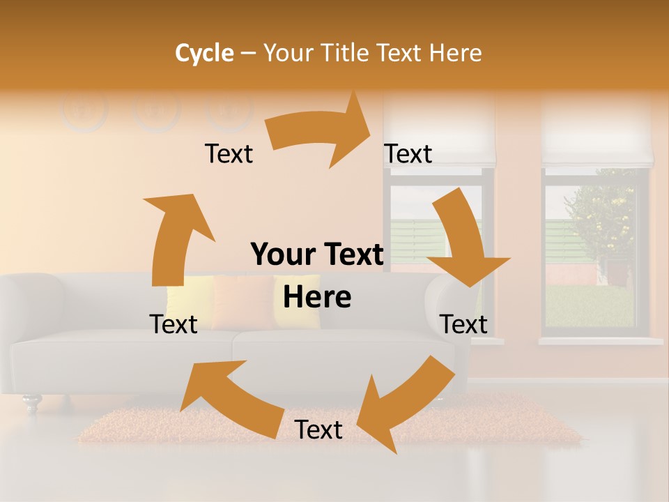 Nobody Orange Interior PowerPoint Template