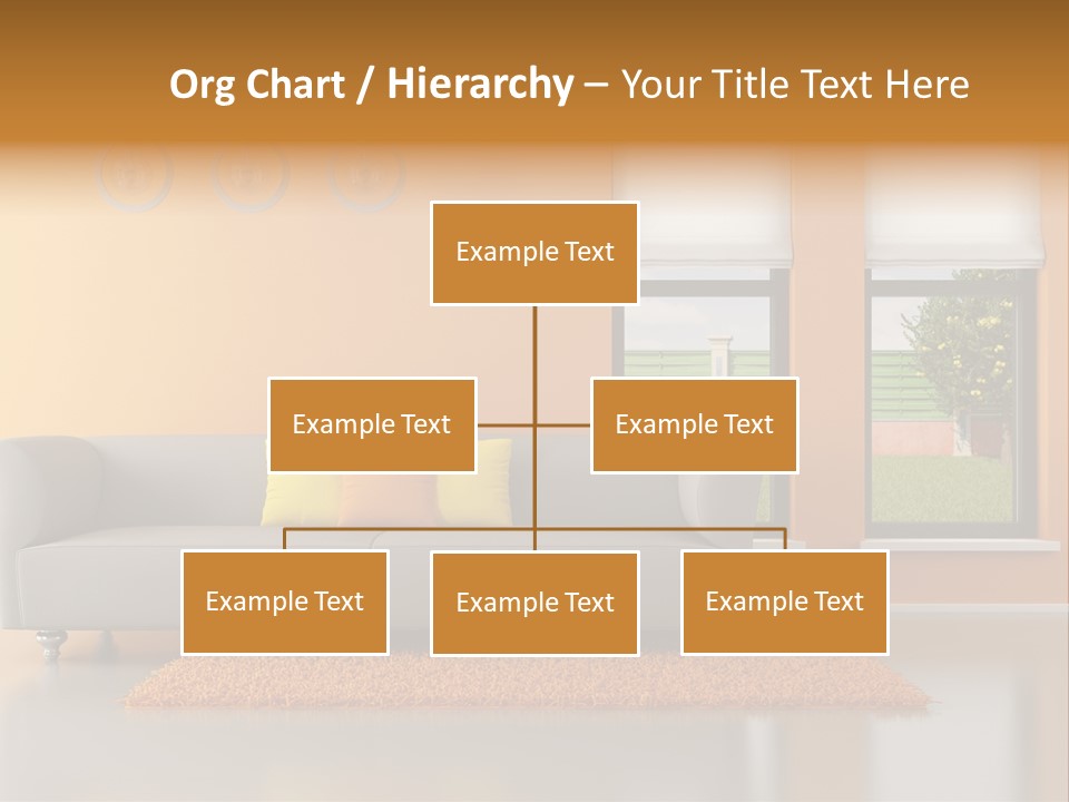 Nobody Orange Interior PowerPoint Template