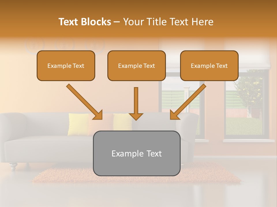 Nobody Orange Interior PowerPoint Template
