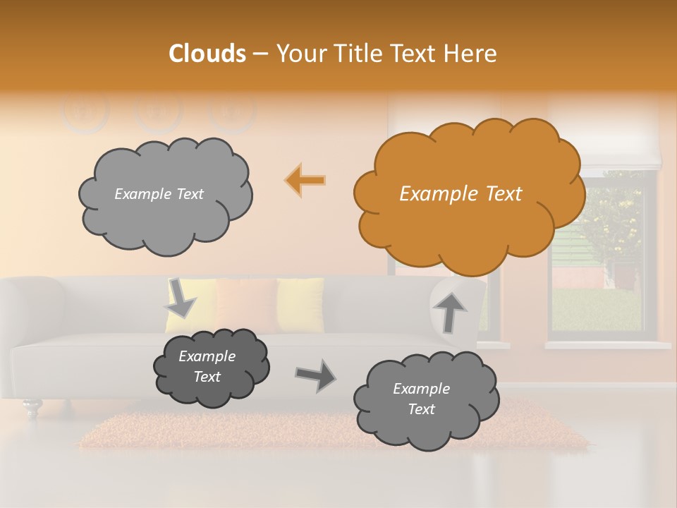 Nobody Orange Interior PowerPoint Template