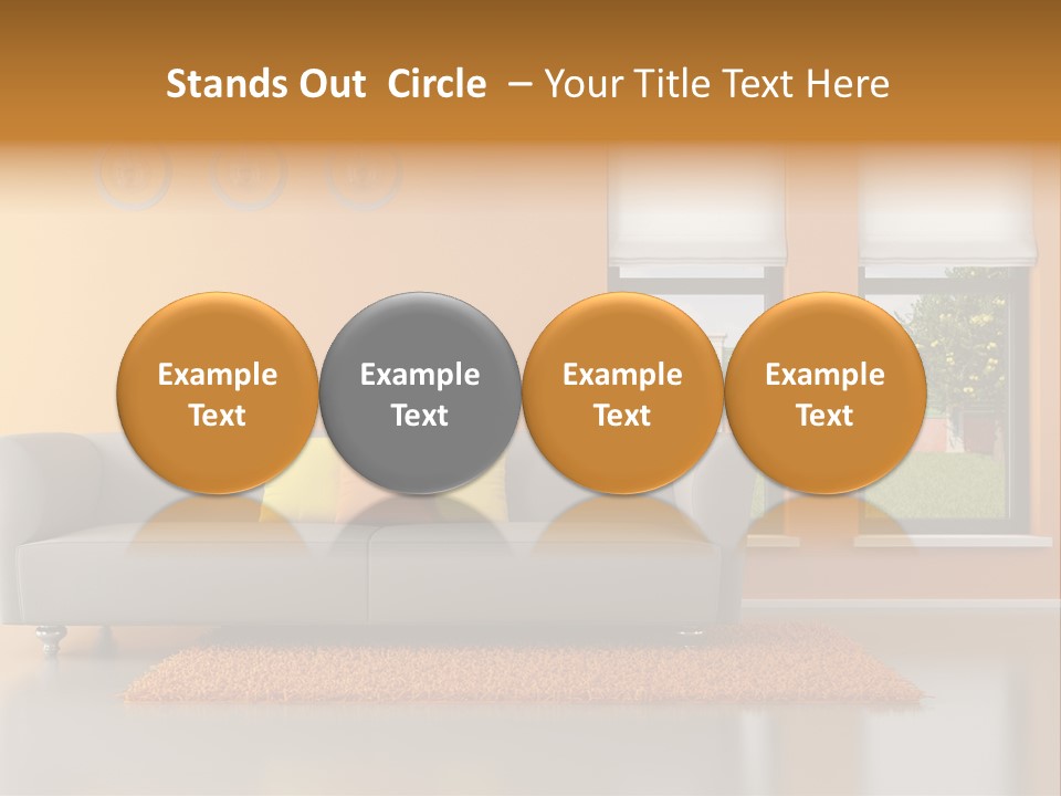 Nobody Orange Interior PowerPoint Template