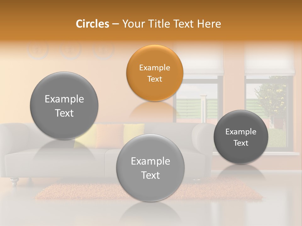Nobody Orange Interior PowerPoint Template