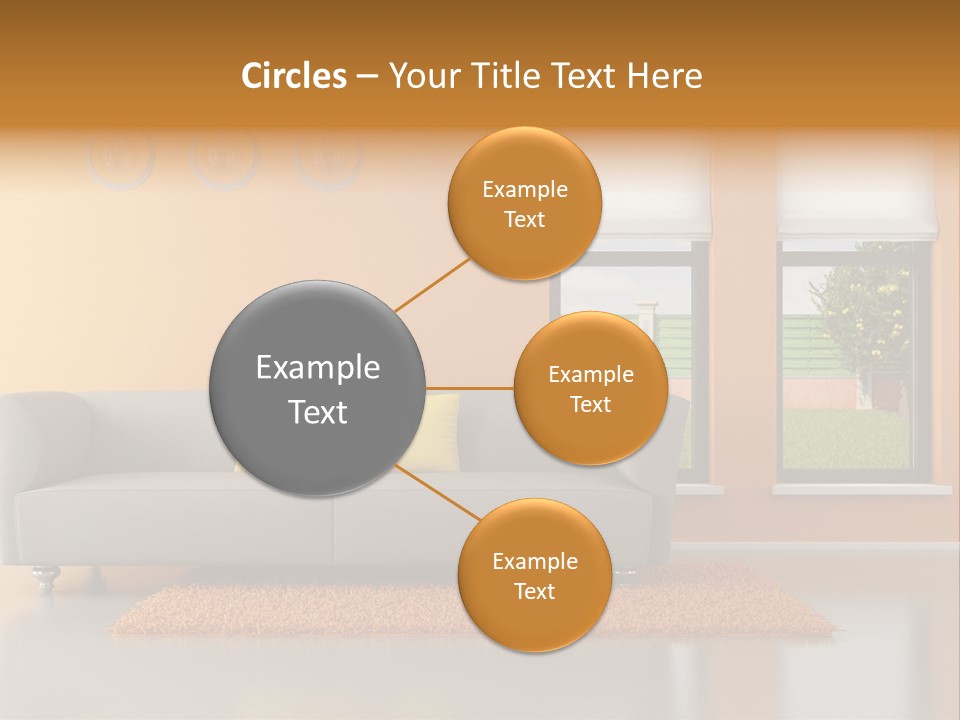 Nobody Orange Interior PowerPoint Template