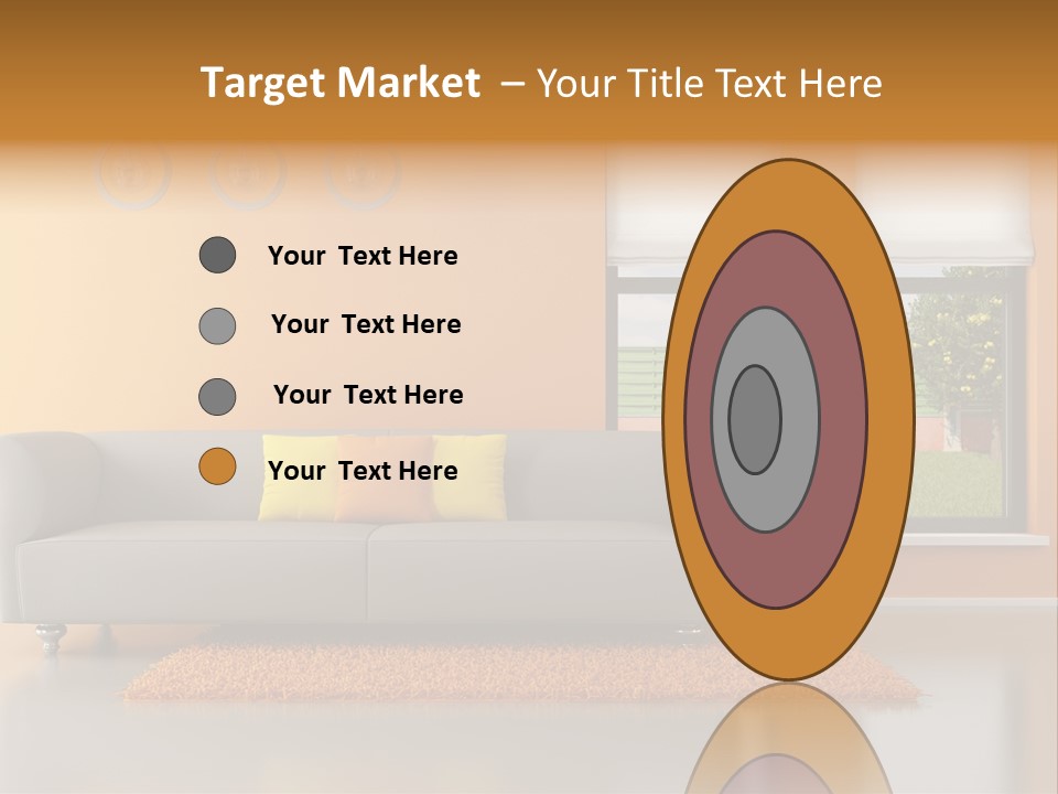 Nobody Orange Interior PowerPoint Template
