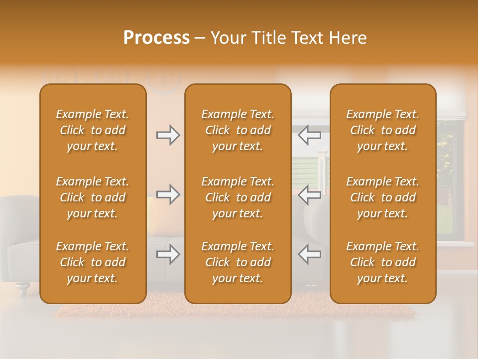 Nobody Orange Interior PowerPoint Template