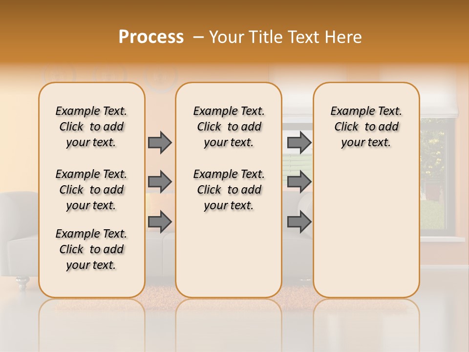 Nobody Orange Interior PowerPoint Template