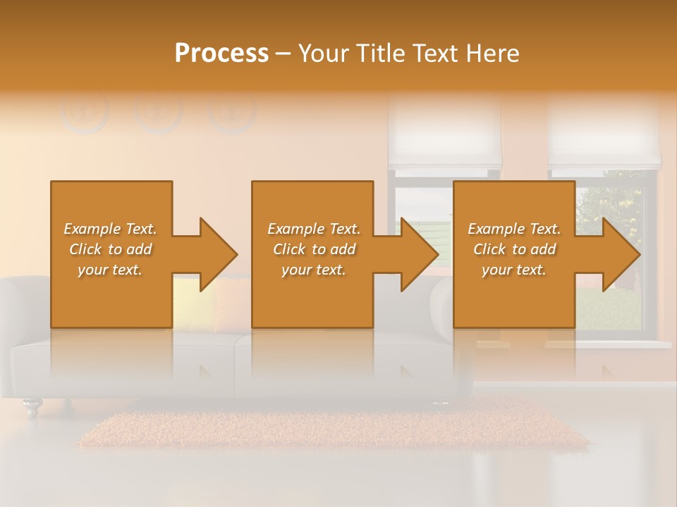 Nobody Orange Interior PowerPoint Template
