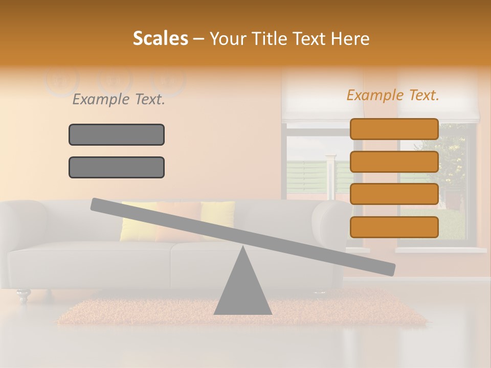 Nobody Orange Interior PowerPoint Template