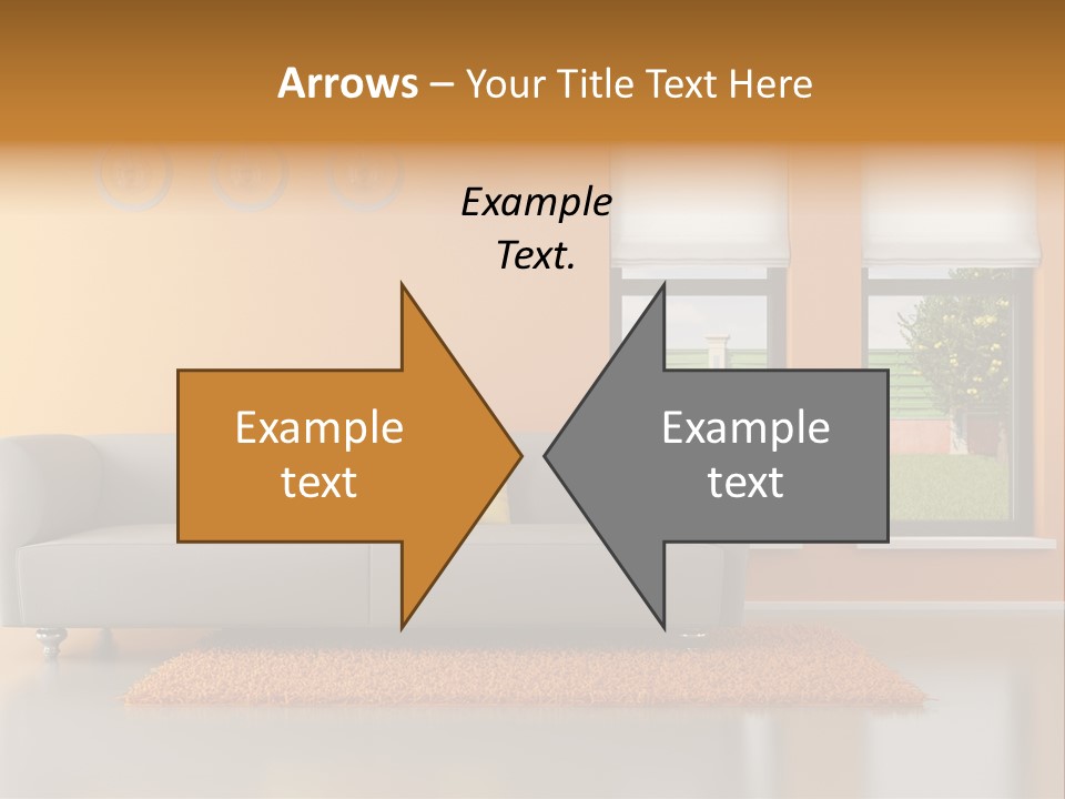 Nobody Orange Interior PowerPoint Template