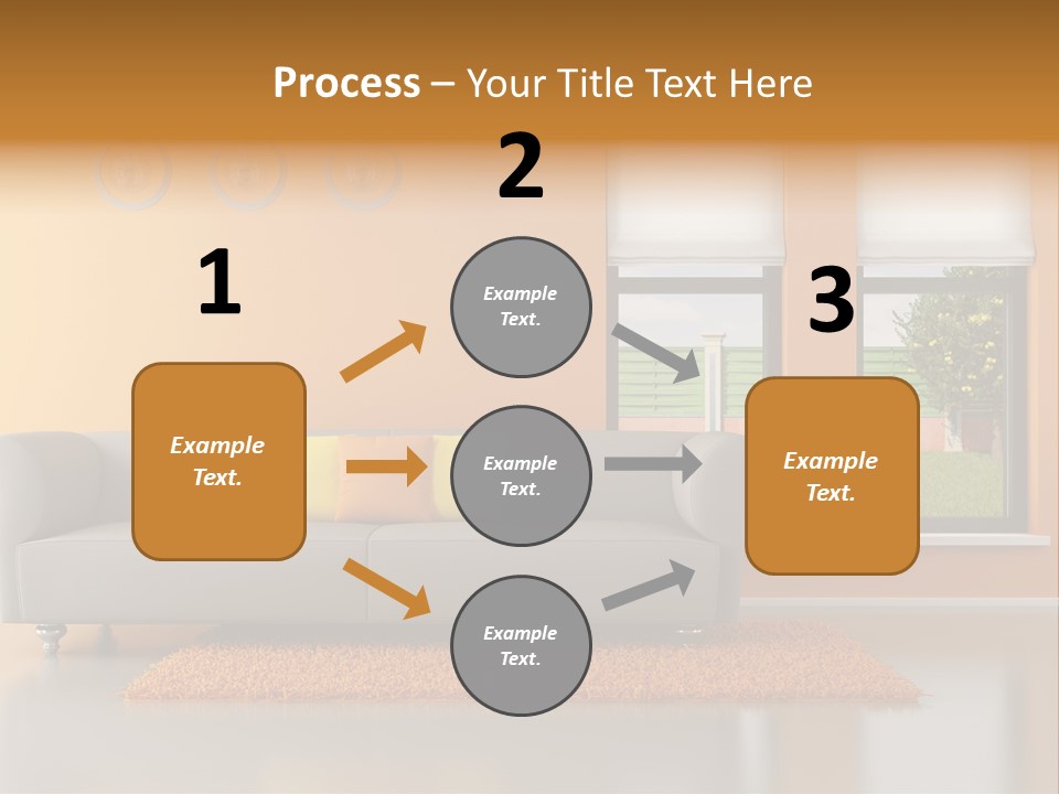 Nobody Orange Interior PowerPoint Template