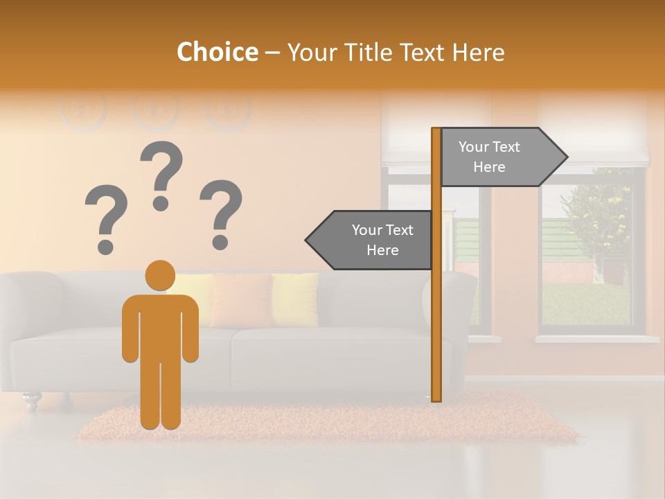 Nobody Orange Interior PowerPoint Template