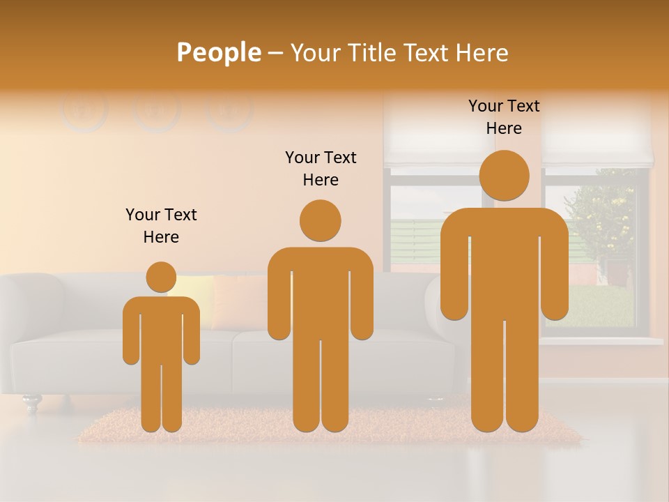 Nobody Orange Interior PowerPoint Template